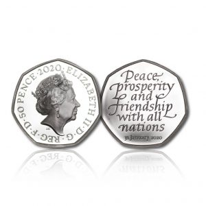 Queen Elizabeth II 2020 Silver Fifty Pence