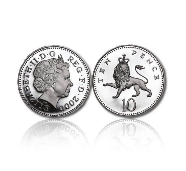 The Old Definitive Silver Ten Pence