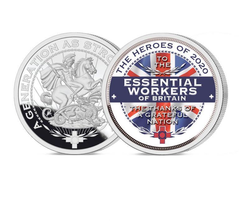 Heroes of 2020: Essential Workers Pure Silver Layered Medal