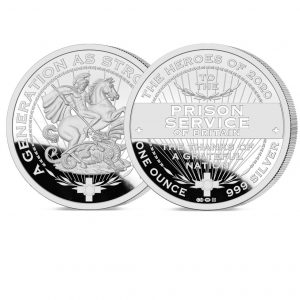Heroes of 2020 Prison Services Pure Silver 1`oz Silver Medal