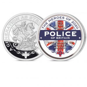 Heroes of 2020: Police Pure Silver Layered Medal