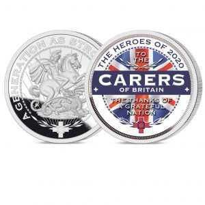 Heroes of 2020 Carers Pure Silver Layered Medal