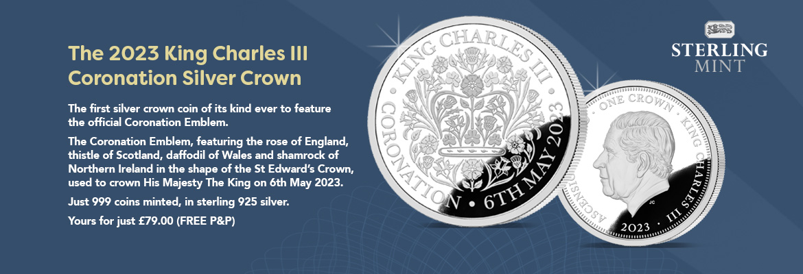 King Charles III Coronation Silver Crown 