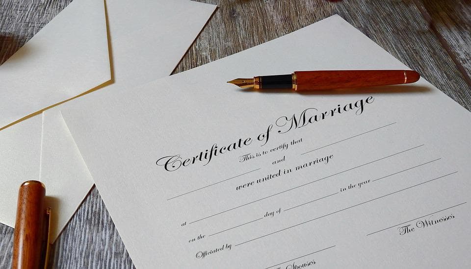 Marriage Certificate - Wedding Traditions
