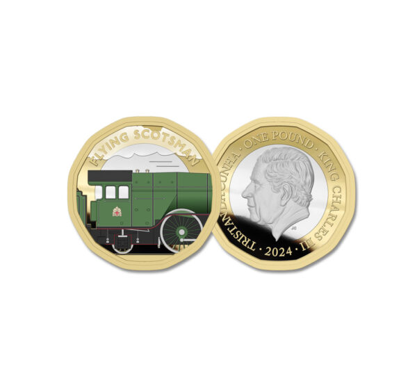 The 2024 Centenary of Flying Scotsman 4472 Silver One Pound Coin