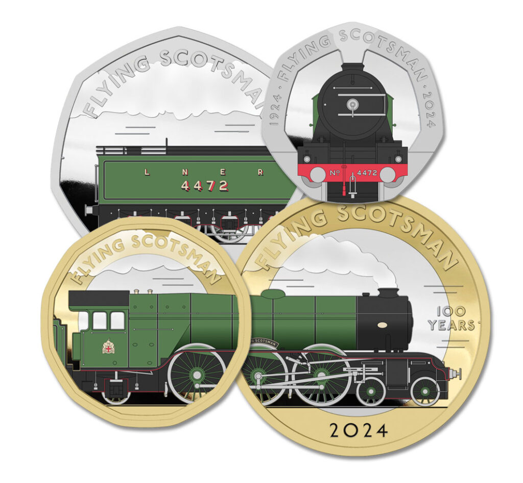 The 2024 Centenary of Flying Scotsman 4472 Silver Complete Coin Collection