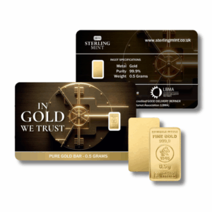 In God We Trust 0.5g Gold Ingot