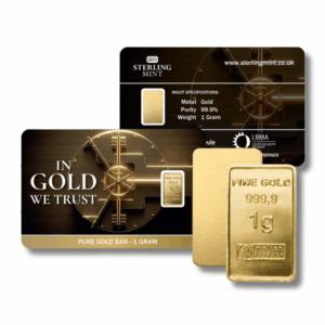 In God We Trust 1g Gold Ingot